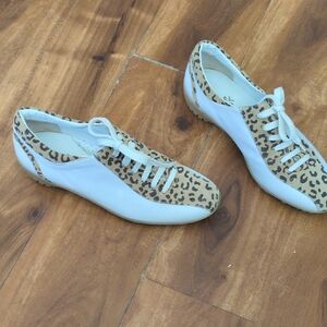Walter Genuin Leopard and White Sneakers